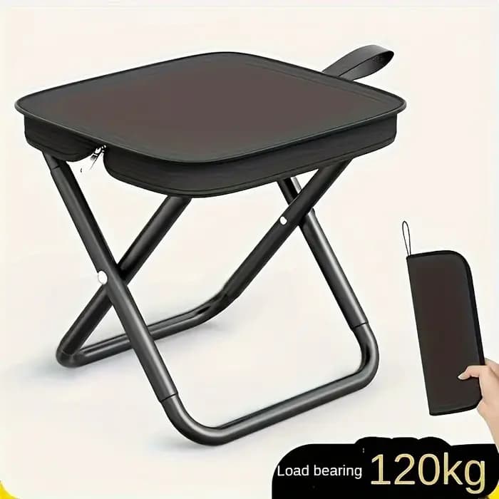 Tabouret pliant Portable avec poignée, tabouret de pêche de Camping en plein air, tabouret à fermetu