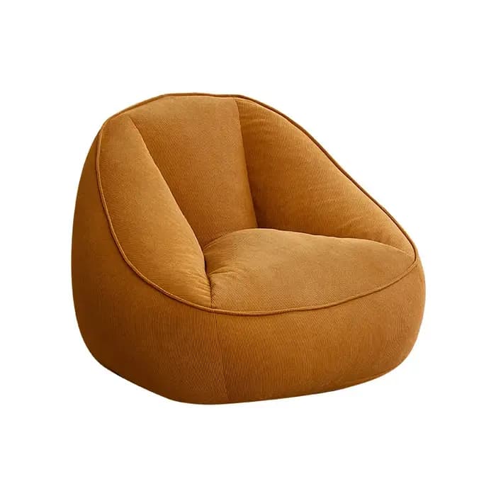 Pouf paresseux en velours côtelé