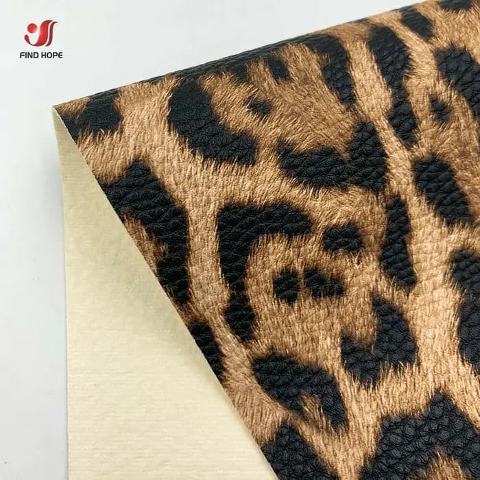 Tissu en similicuir PU motif léopard pour couture, loisirs créatifs, broches, nœuds, fabrication de