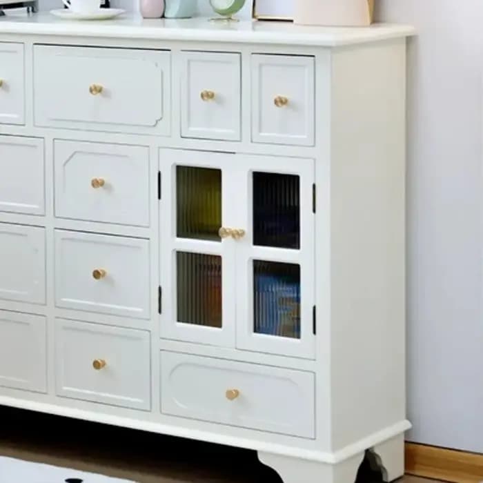 Armoire de salon artisanale au sol