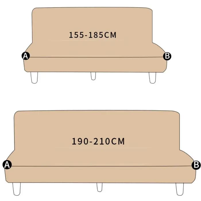 Juste de protection imperméable pour canapé-lit sans bras