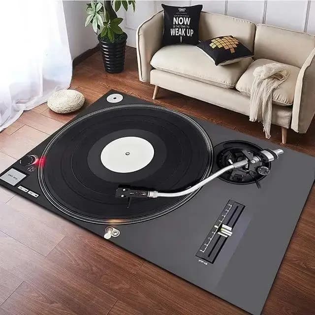 Plateau tournant réaliste en vinyle