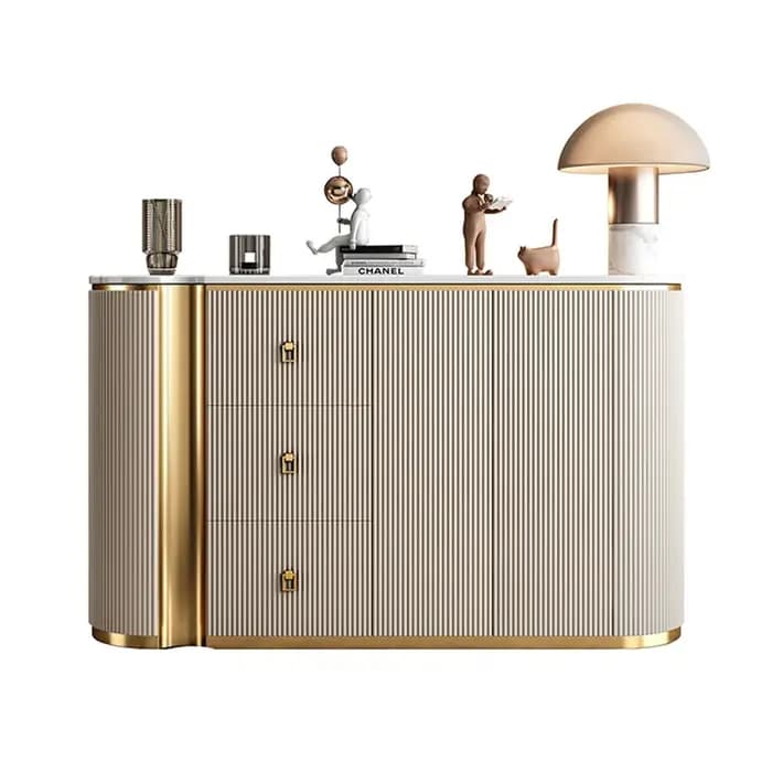 Armoires de salon Glamour Premium : Meubles de rangement de luxe léger