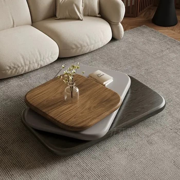 Table basse rotative moderne pour appartement