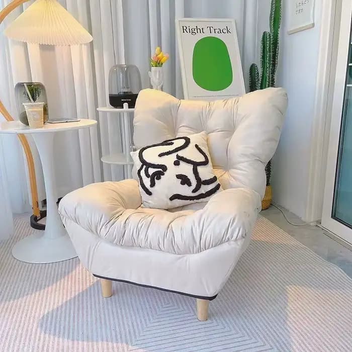 Style moderne salon chaises nordique blanc balcon