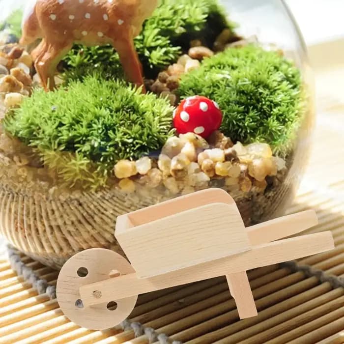 Mini chariot en bois couleur