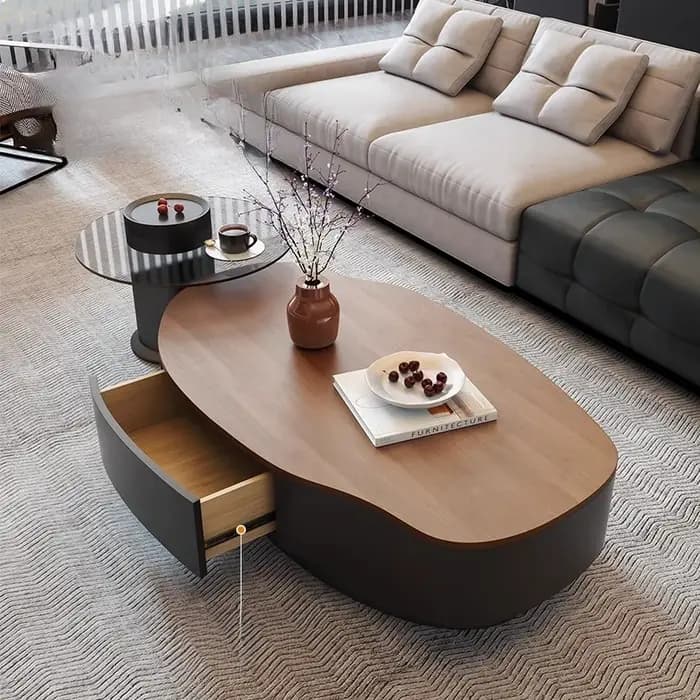 Ornements Design Table basse bois Magazine luxe moderne