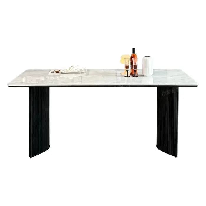 Table à manger rectangulaire de luxe italienne
