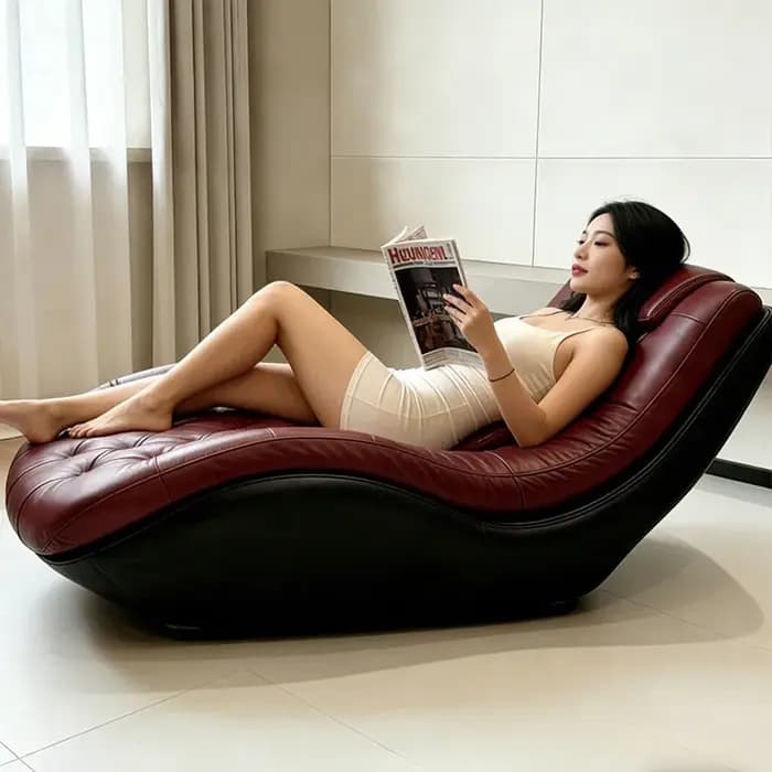 Fauteuil inclinable zéro gravité en cuir