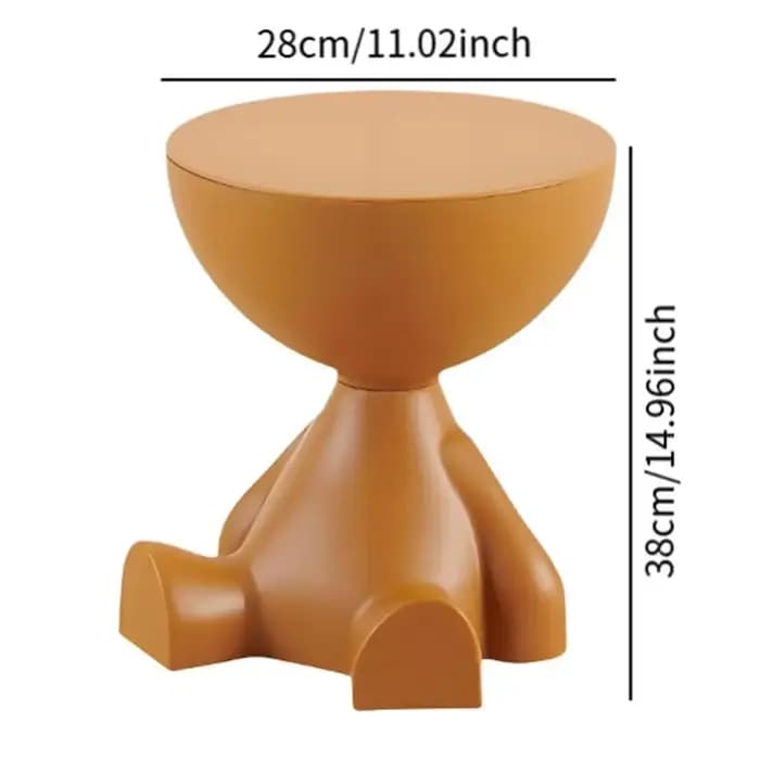 Table basse de luxe légère pour canapé, dessin animé, bord créatif, tête plate, petite Table basse e