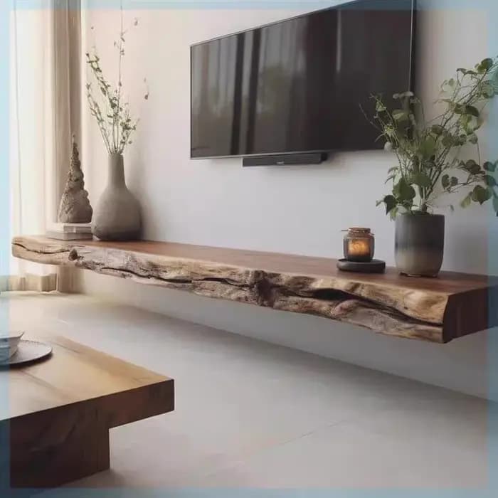 Meubles de télévision modernes en bois mur de salon pour supports