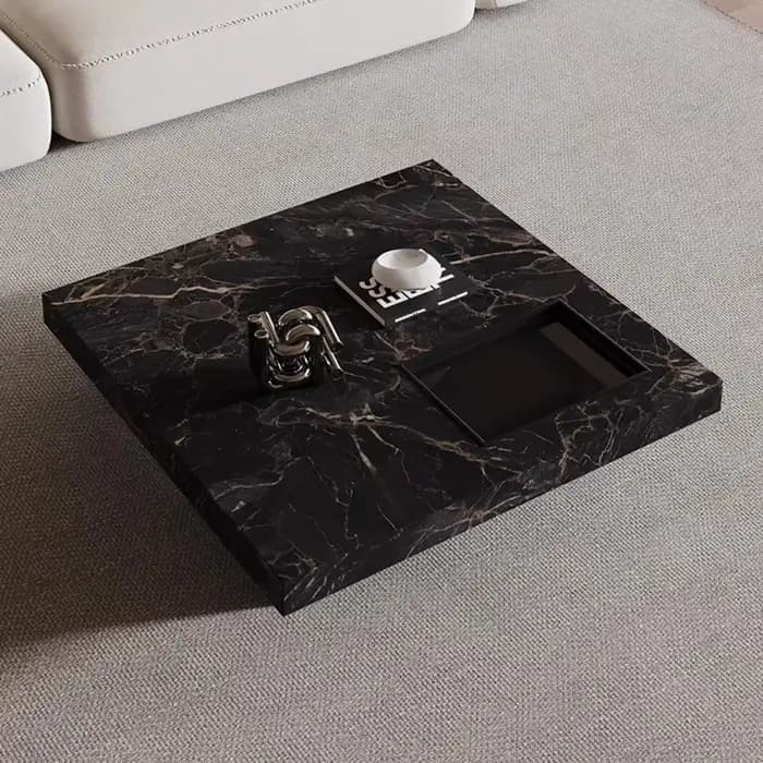 Table basse à mécanisme carré