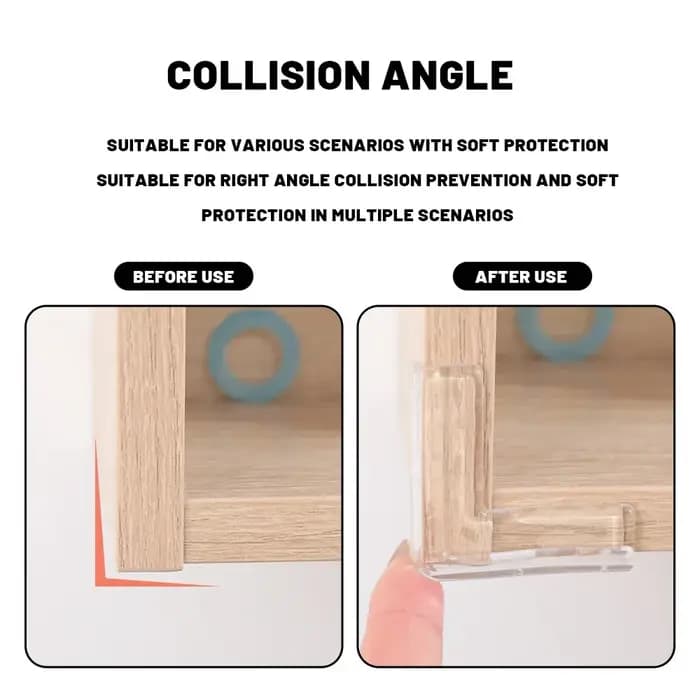 8/4/1 pièces fenêtre Anti-collision coin sécurité doux Transparent Pad sécurité des enfants maison T