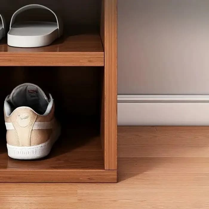 Meuble à chaussures compact pour couloir étroit
