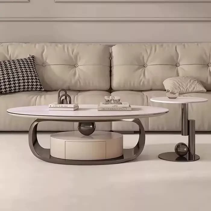Table basse nordique peu encombrante, luxe, claire, Simple, écriture, Table d'appoint, décoration ro