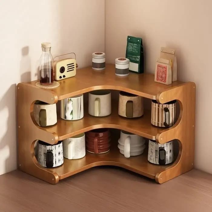 Support de rangement de Table d'articles ménagers de cuisine d'angle