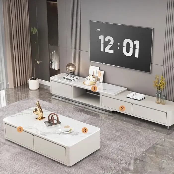 Tables basses extensibles en bois massif