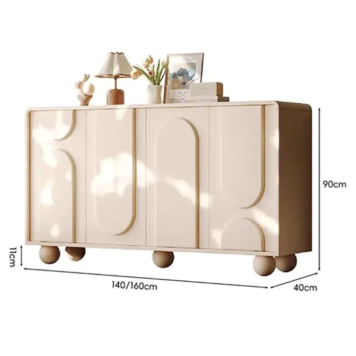 Armoires de salon blanches mignonnes derrière le canapé, rangement Glam avec portes, Meuble de salon