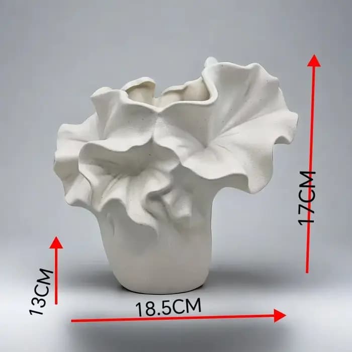 CAPIRON – Vase Chic mat pour herbe de Pampas séchée, fleur fraîche, Beige nordique, Art moderne, déc