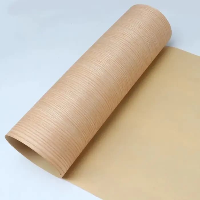 Feuilles de placage en bois de chêne rouge naturel, L:2.5 mètres, largeur: 550mm, T:0.25mm, droit, M