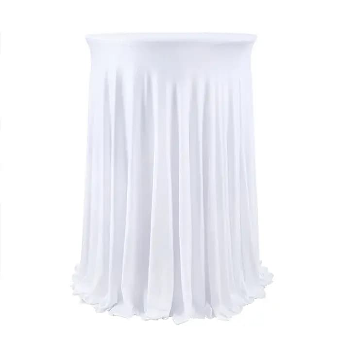 Couverture de table blanche pour conférence d'hôtel