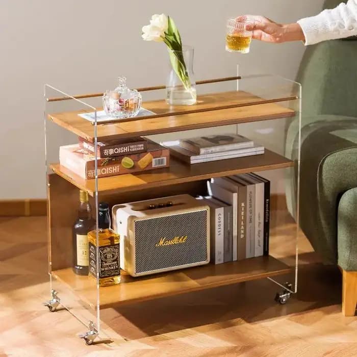 Table basse mobile moderne avec plateau