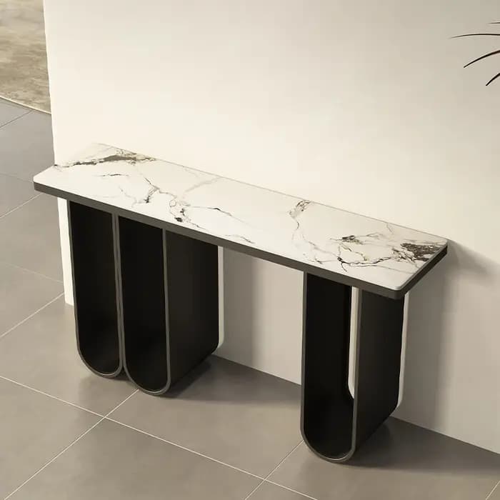 Table de Console industrielle italienne, Design rustique de luxe, Table de Console esthétique, Meuble de beauté Premium, meubles de Salon