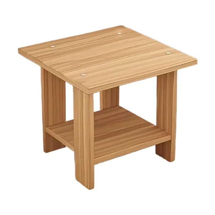 Table de chevet Double couche en bois