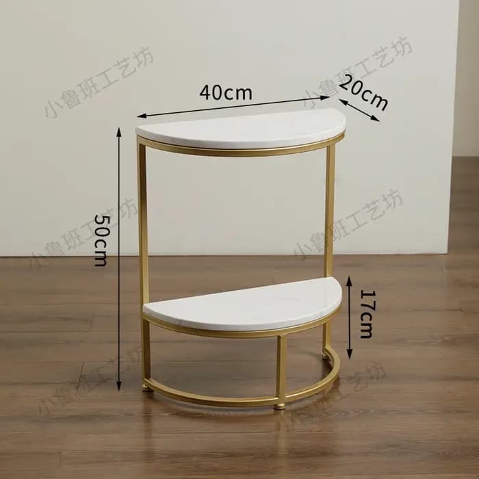 Table d'appoint scandinave en forme de U