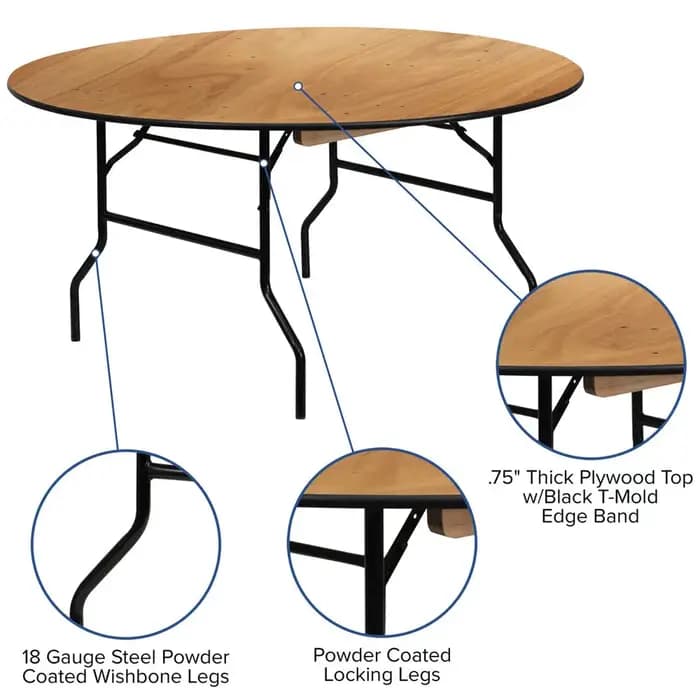 Ensemble de table à manger pliable en époxy