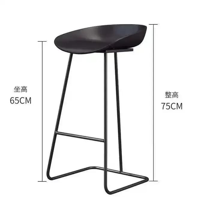 Tabouret de Bar nordique chaise haute en fer forgé minimaliste moderne Restaurant bureau salle à manger ensemble de meub