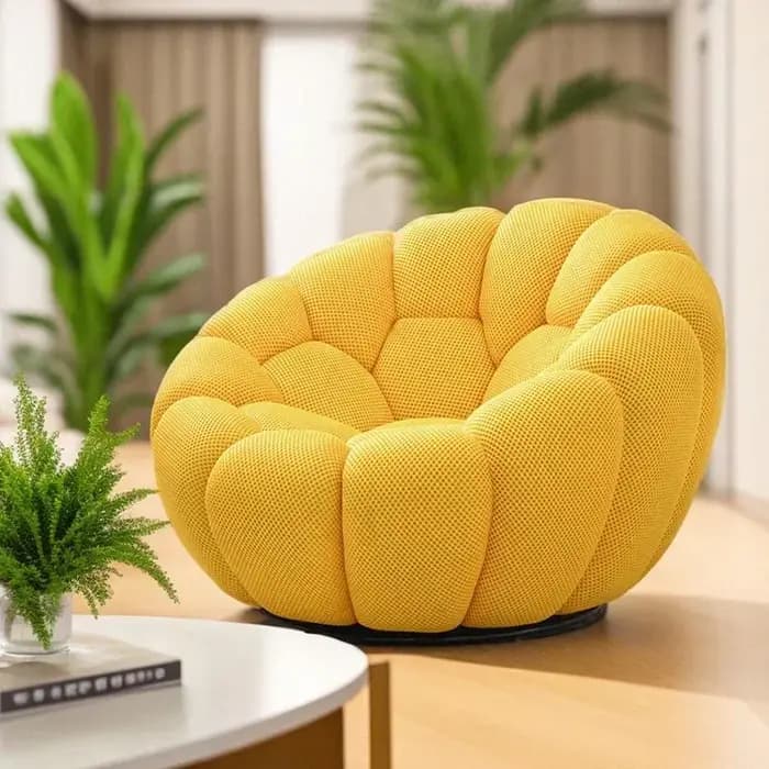 Fauteuil de relaxation individuel design en forme de citrouille