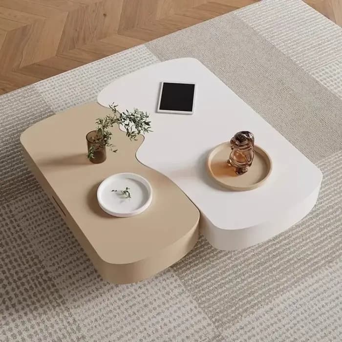 Table basse transparente de luxe