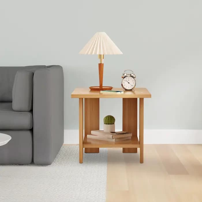 Table de chevet Double couche en bois