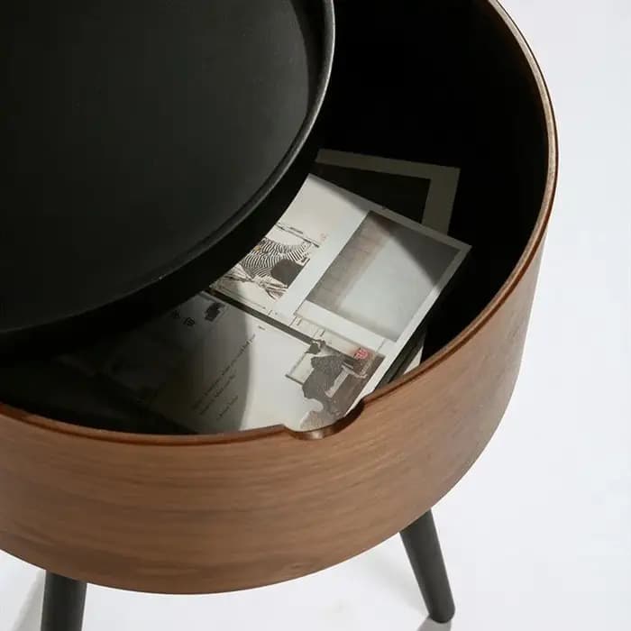 Table Basse Ronde Minimaliste Italienne pour Petit Appartement, Table d'Appoint de Salon, Table de Balcon Luxe Léger, Style Nordique Simple et Unique pour la Maison