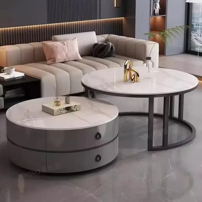 Glam Tables basses nordiques rondes simples