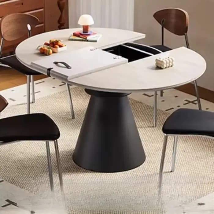 Table de salle à manger de luxe nordique en bois pour cuisine et restaurant