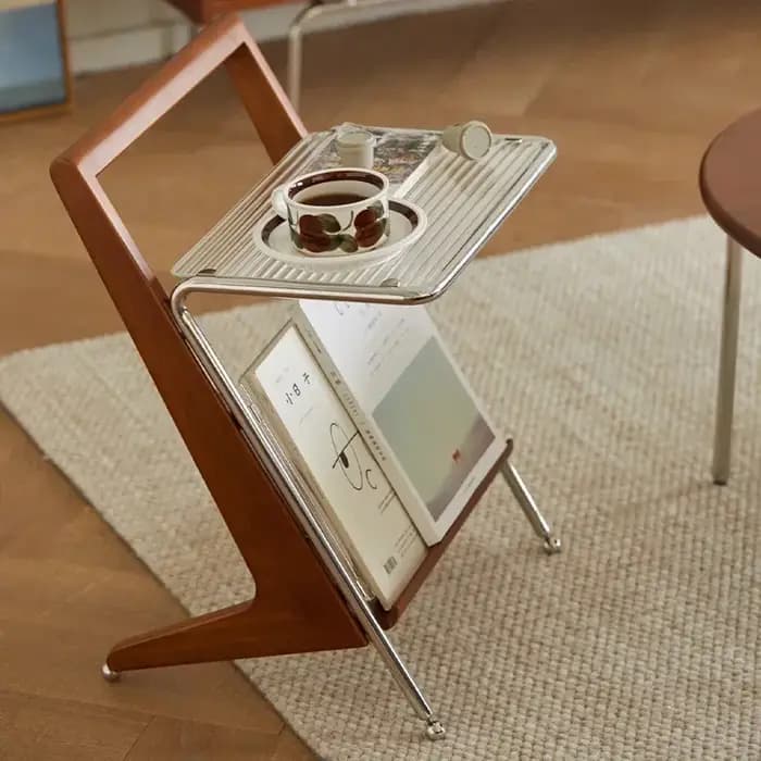 Table d'appoint en bois massif