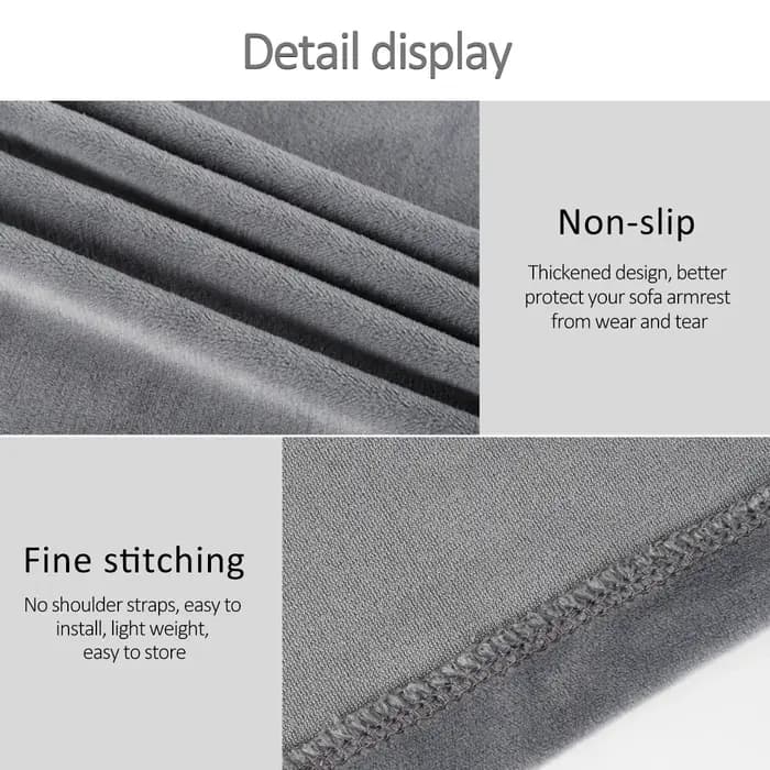 Housse de protection universelle pour accoudoir de canapé