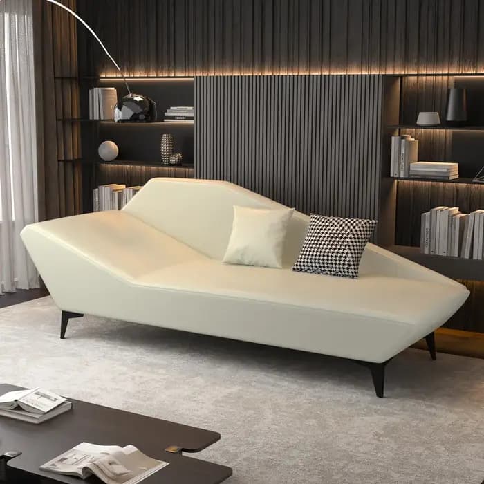 Canapé de luxe nordique pour salon, élégant canapé gris, canapé classique minimaliste de designer, c