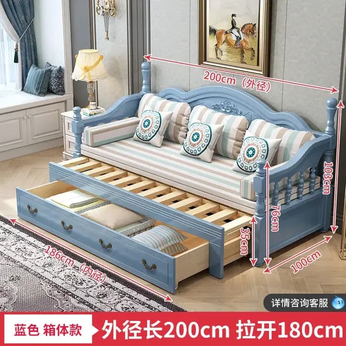Canapés de salon extensibles multifonctionnels pour appartement