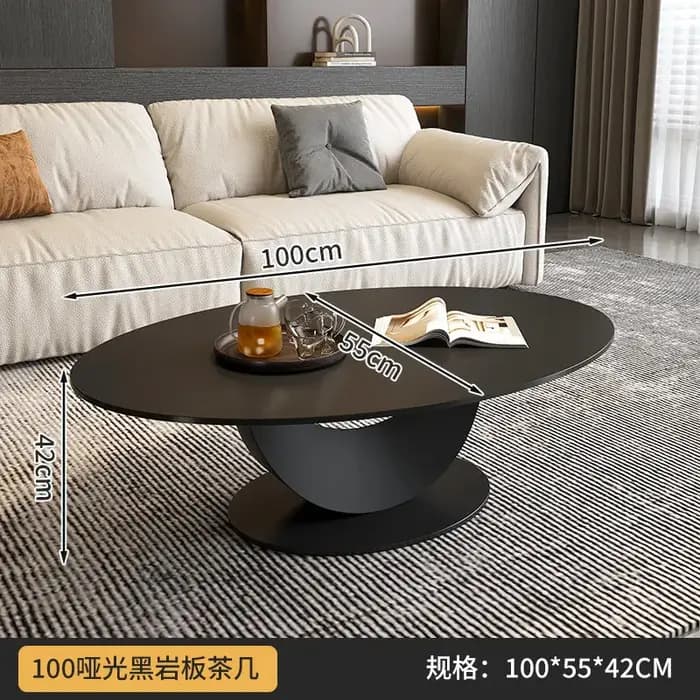 Table basse de salon design, minimaliste, moderne, italienne, ovale, tables basses glamour, meubles