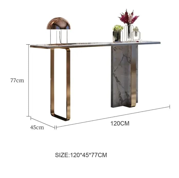 Tables de canapé dorées en acier inoxydable