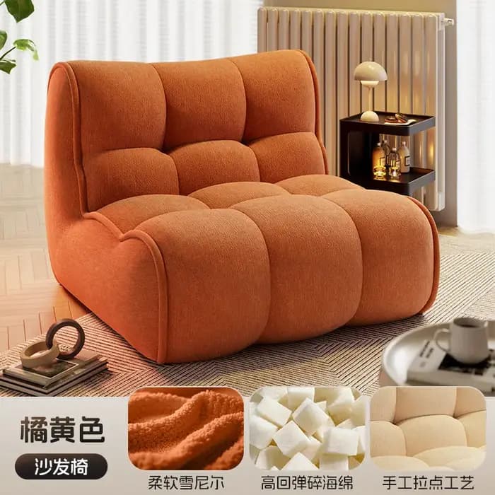 Fauteuil inclinable relaxant individuel en tissu, compressé sous vide, pour chambre, balcon, mobilie