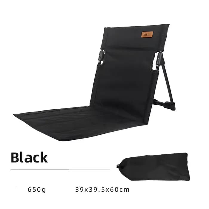 Chaise à Dossier Pliante Portable pour Camping en Plein Air, Coussin de Voyage, Jardin, Plage, Loisi