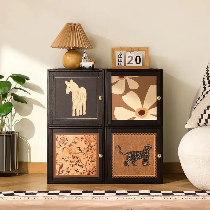 Meuble TV de style médiéval pour salon
