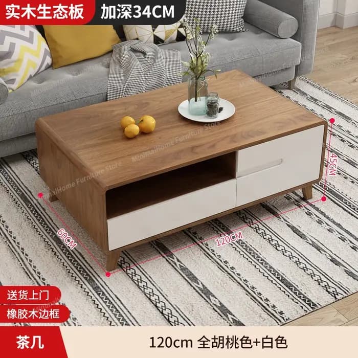 Meubles TV muraux en bois blanc avec tiroirs de rangement