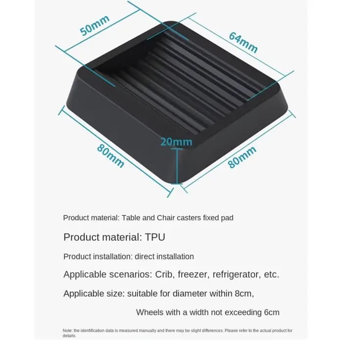 Coussinets de fixation pour meubles et chaises de bureau, Anti-Vibration, antidérapants, tapis de pi