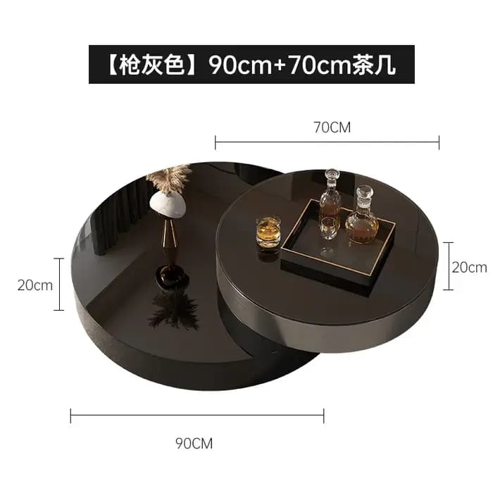 Table basse de salon italienne de designer