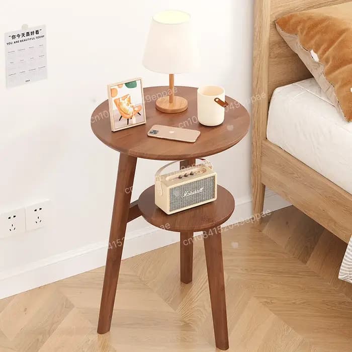 Table basse ronde pour salon, table d'appoint pour mahjong, petite table à thé, table ronde pour balcon d'appartement.